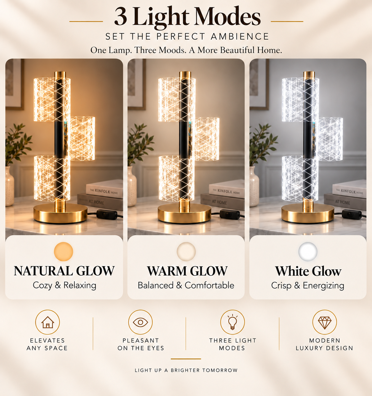 Crystal Orbit Table Lamp