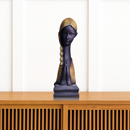 Grace in Silence – Praying / Welcome Woman Sculpture