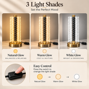 Crystal Grid Table Lamp