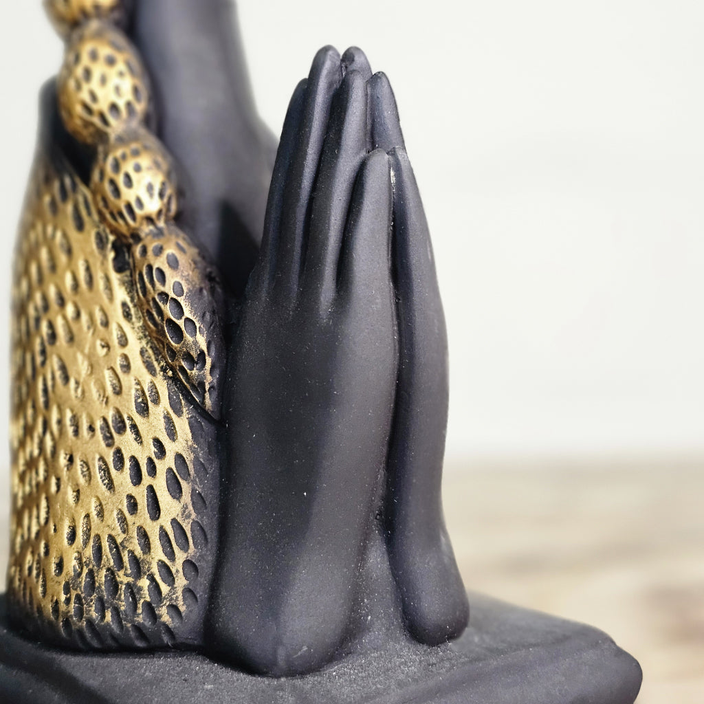 Grace in Silence – Praying / Welcome Woman Sculpture