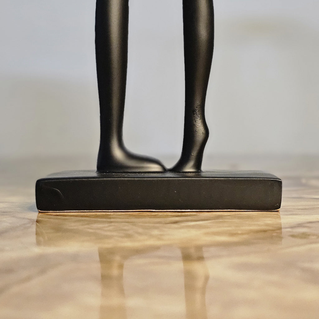 Timeless Bond (Black) Abstract Couple Sculpture