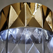 Crystal Crest White (Small Size)– Diamond-Cut Glass Vase