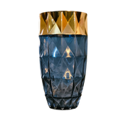 Crystal Crest (Big Size)– Diamond-Cut Glass Vase