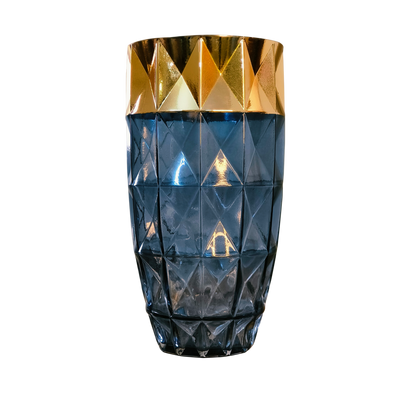 Crystal Crest (Big Size)– Diamond-Cut Glass Vase