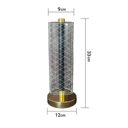 Crystal Grid Table Lamp