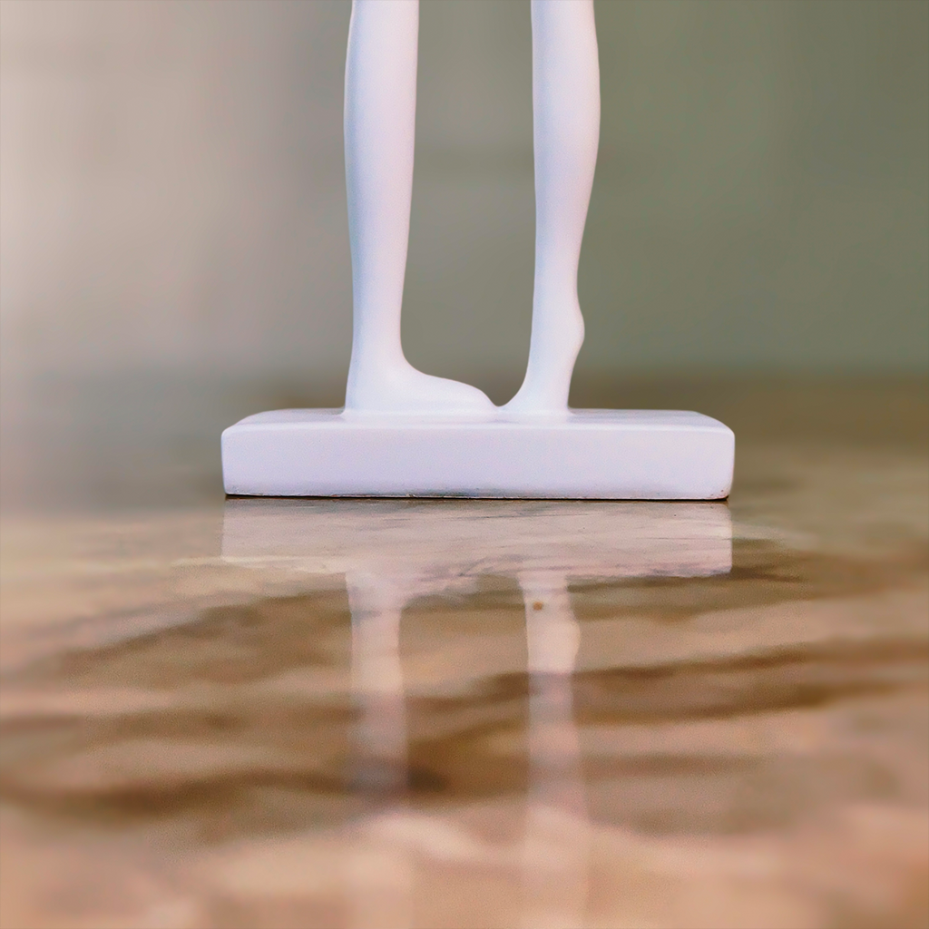 Timeless Bond (White) Abstract Couple Sculpture