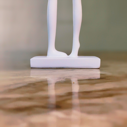 Timeless Bond (White) Abstract Couple Sculpture