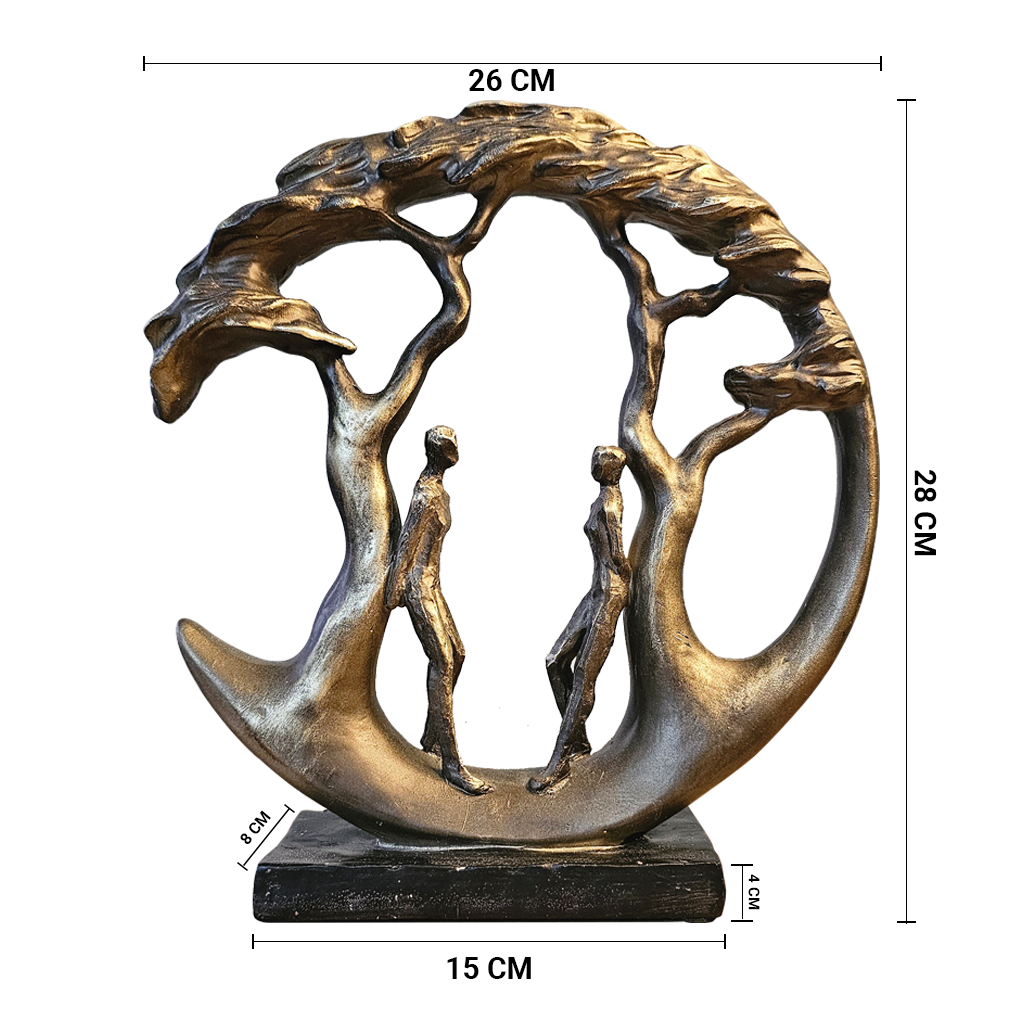 Roots of Togetherness – Artistic Couple Sculpture