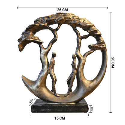 Roots of Togetherness – Artistic Couple Sculpture