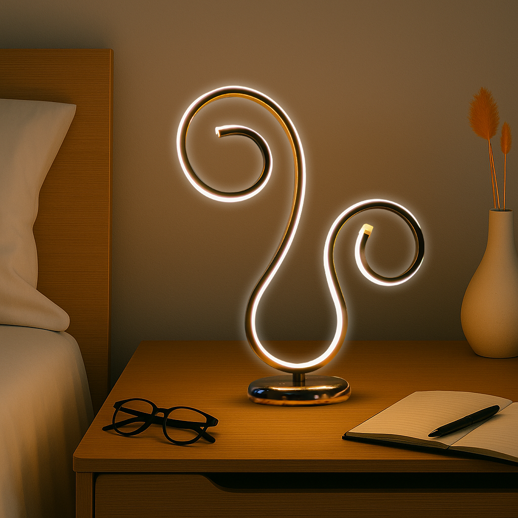Curvea Luxe Glow (build in- LED) Floor Lamp
