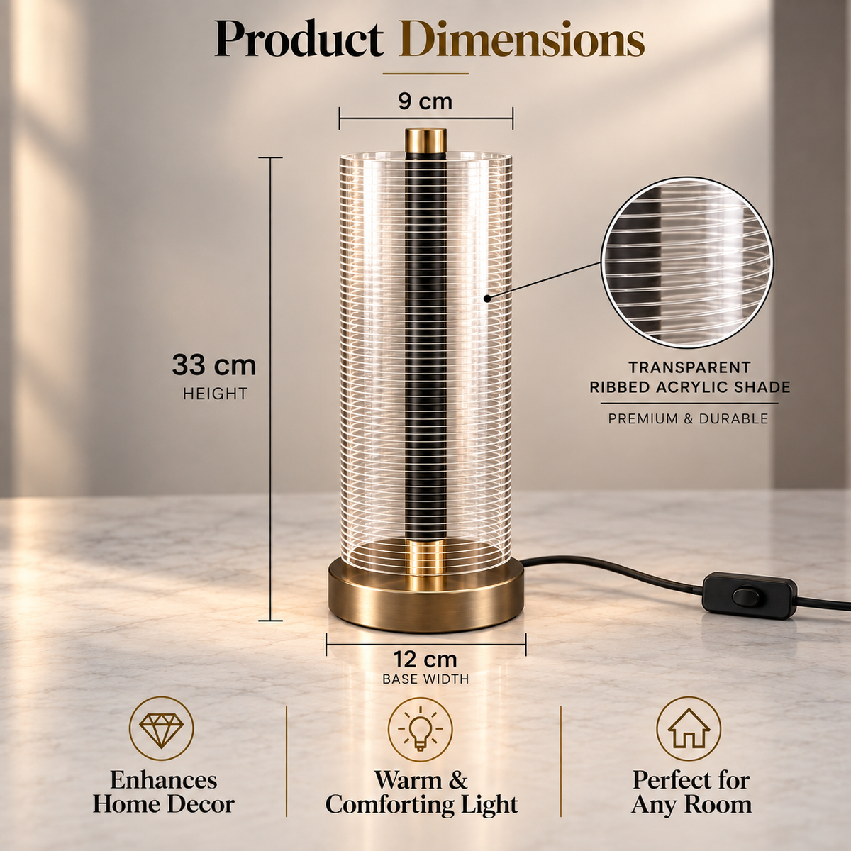 GlassLine Table Lamp