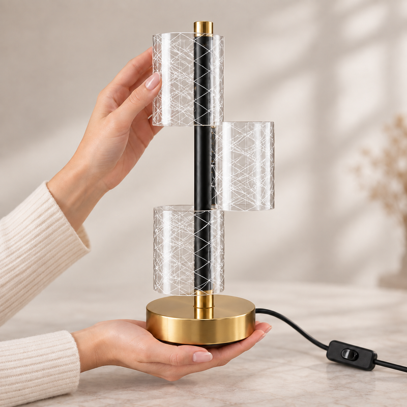 Crystal Orbit Table Lamp