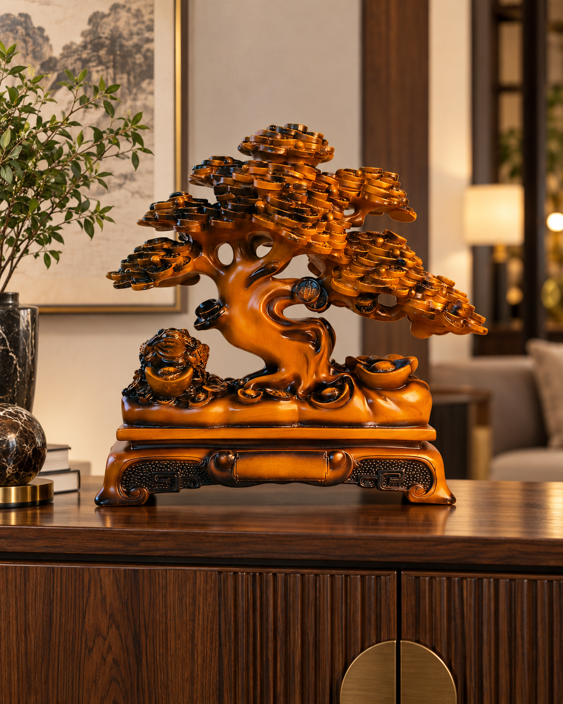 Fortune Bloom – Feng Shui Money Tree Showpiece