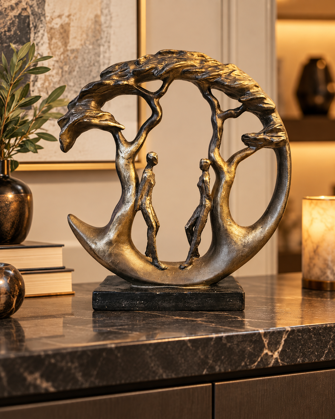 Roots of Togetherness – Artistic Couple Sculpture