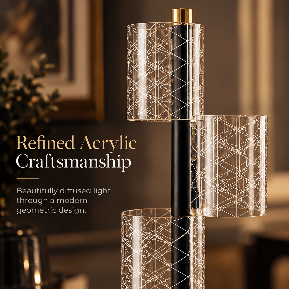 Crystal Orbit Table Lamp