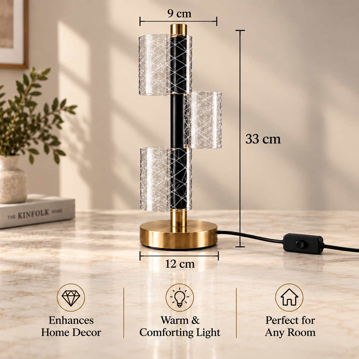 Crystal Orbit Table Lamp